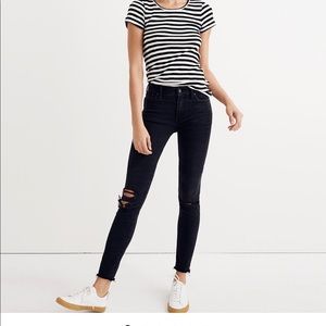 Madewell 9” high rise skinny- gray wash